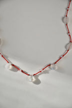 Collier Pierre de lune sur soie