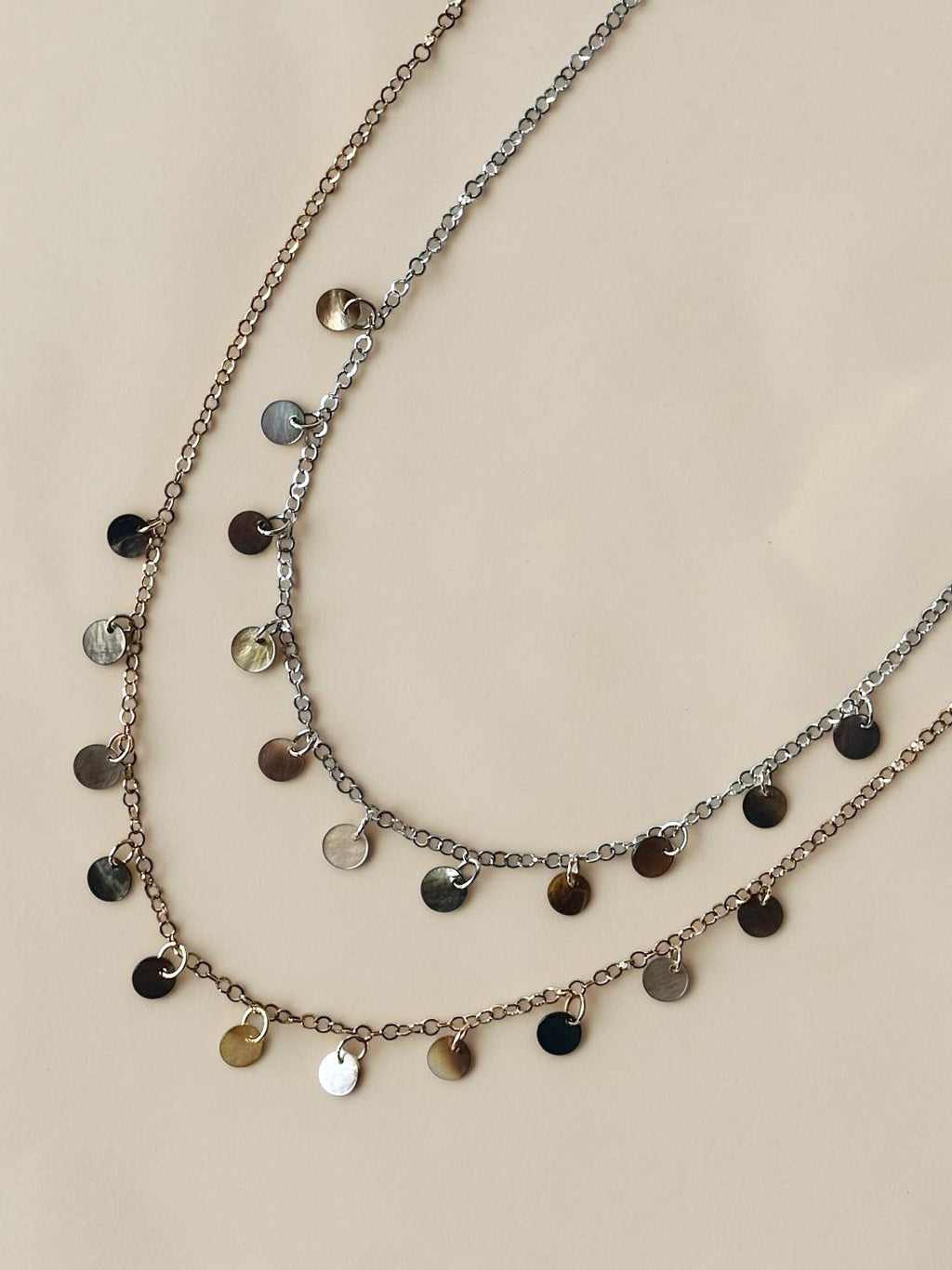 Set collana + cavigliera in madreperla
