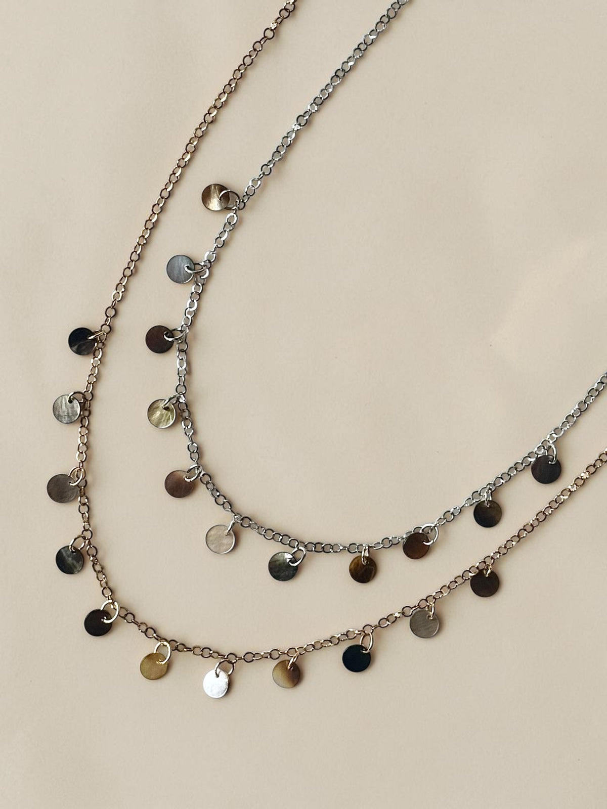 Set collana + cavigliera in madreperla