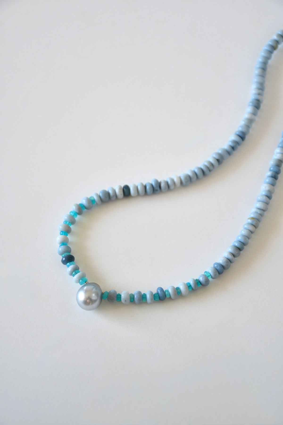 Halskette Tahitiperle & Opal