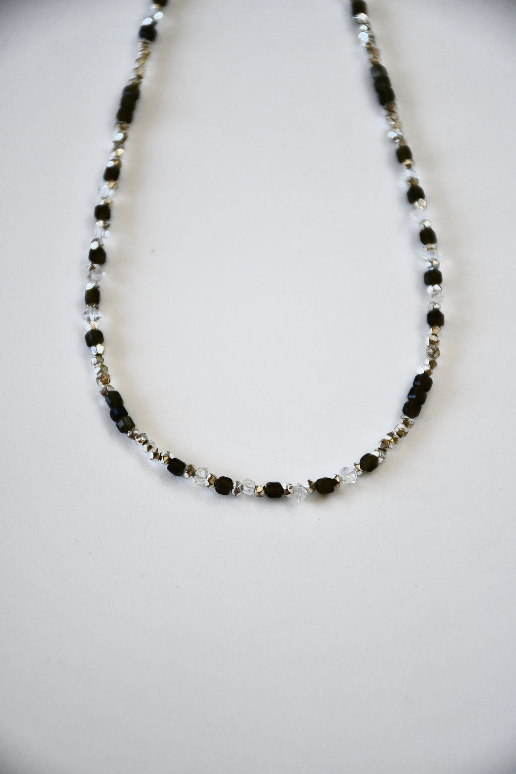 #83 Obsidian & Herkimer-Diamant