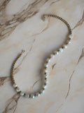 #44 Collier perles d’eau douce et hématite