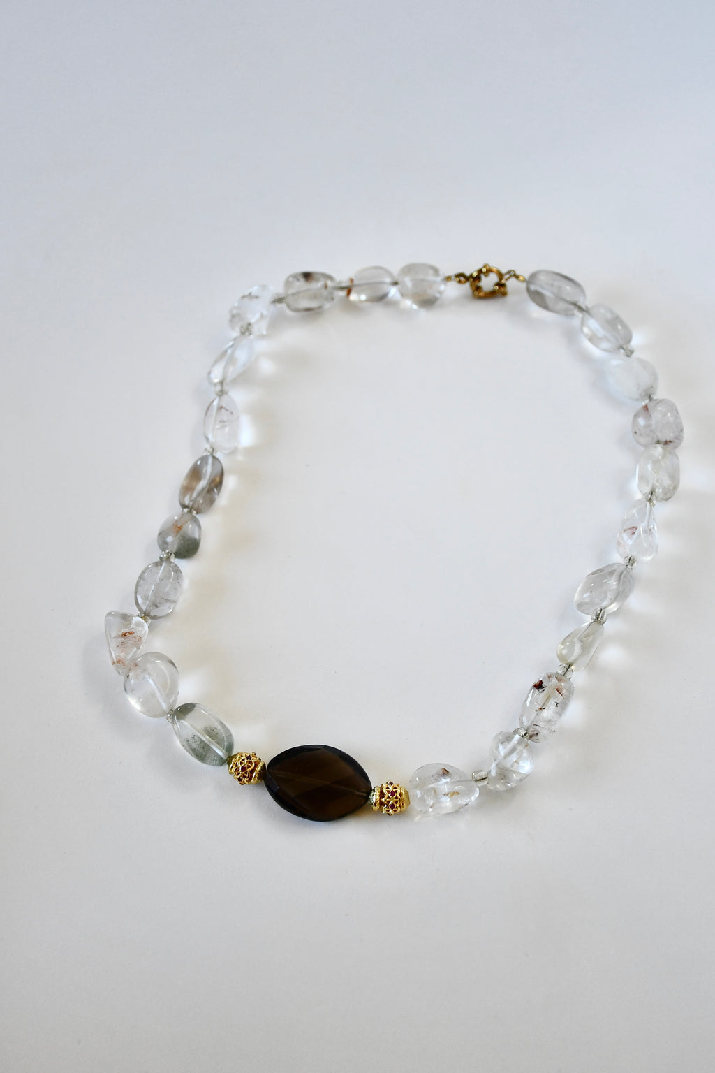 Collier Quartz Iodolite & Quartz Fumé — Clarté, ancrage et guidance intérieure