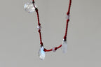 Collier Pierre de lune sur soie