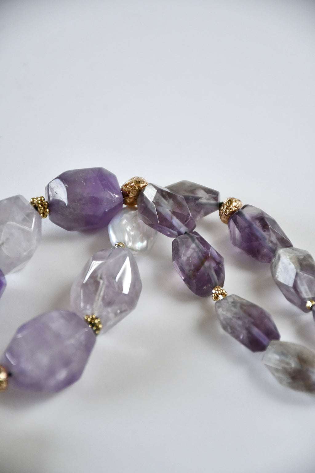Collier Améthyste & Lave