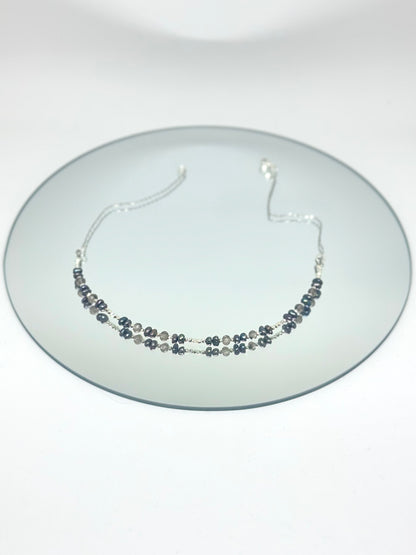 Collier quartz fumé & keishi — Ancrage & Clarté