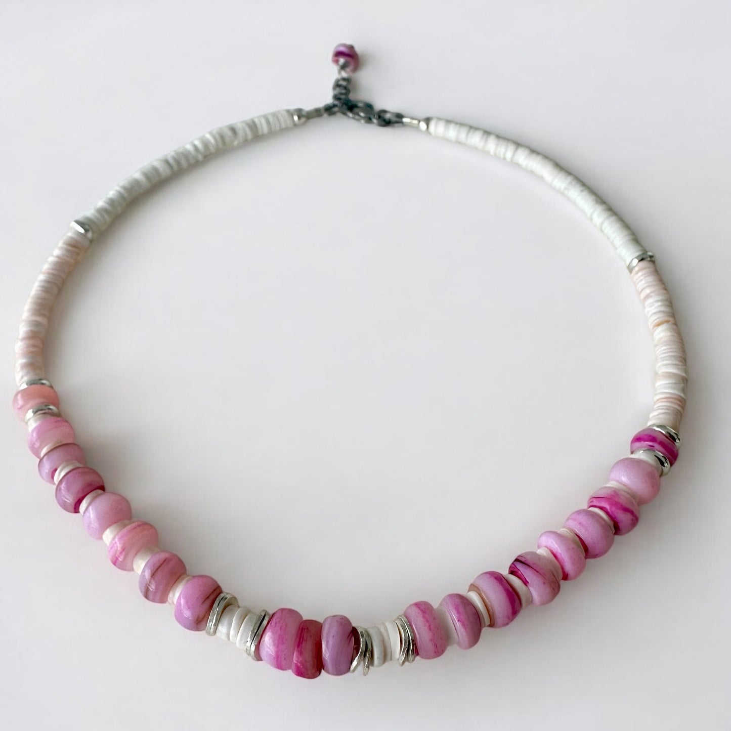 Collier inspiration Barbie en coquillage