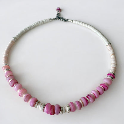 Collier inspiration Barbie en coquillage