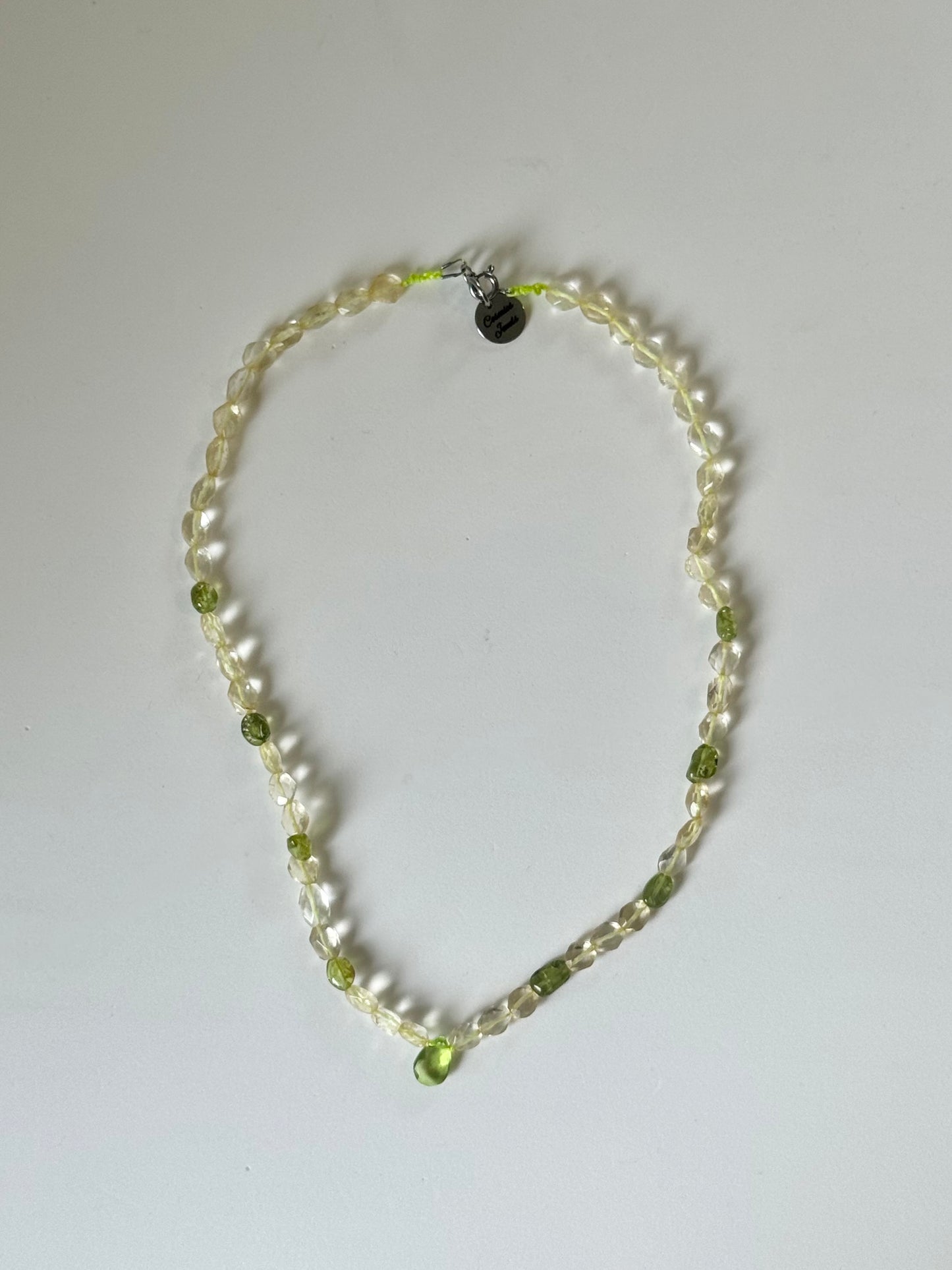 Collier Citrine & Péridot
