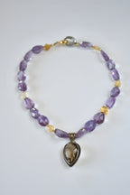Collier iconique Améthyste & Citrine