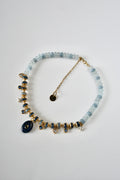 Collier Charms Jade & Lapis-lazuli