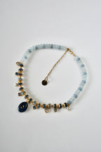 Collier Charms Jade & Lapis-lazuli