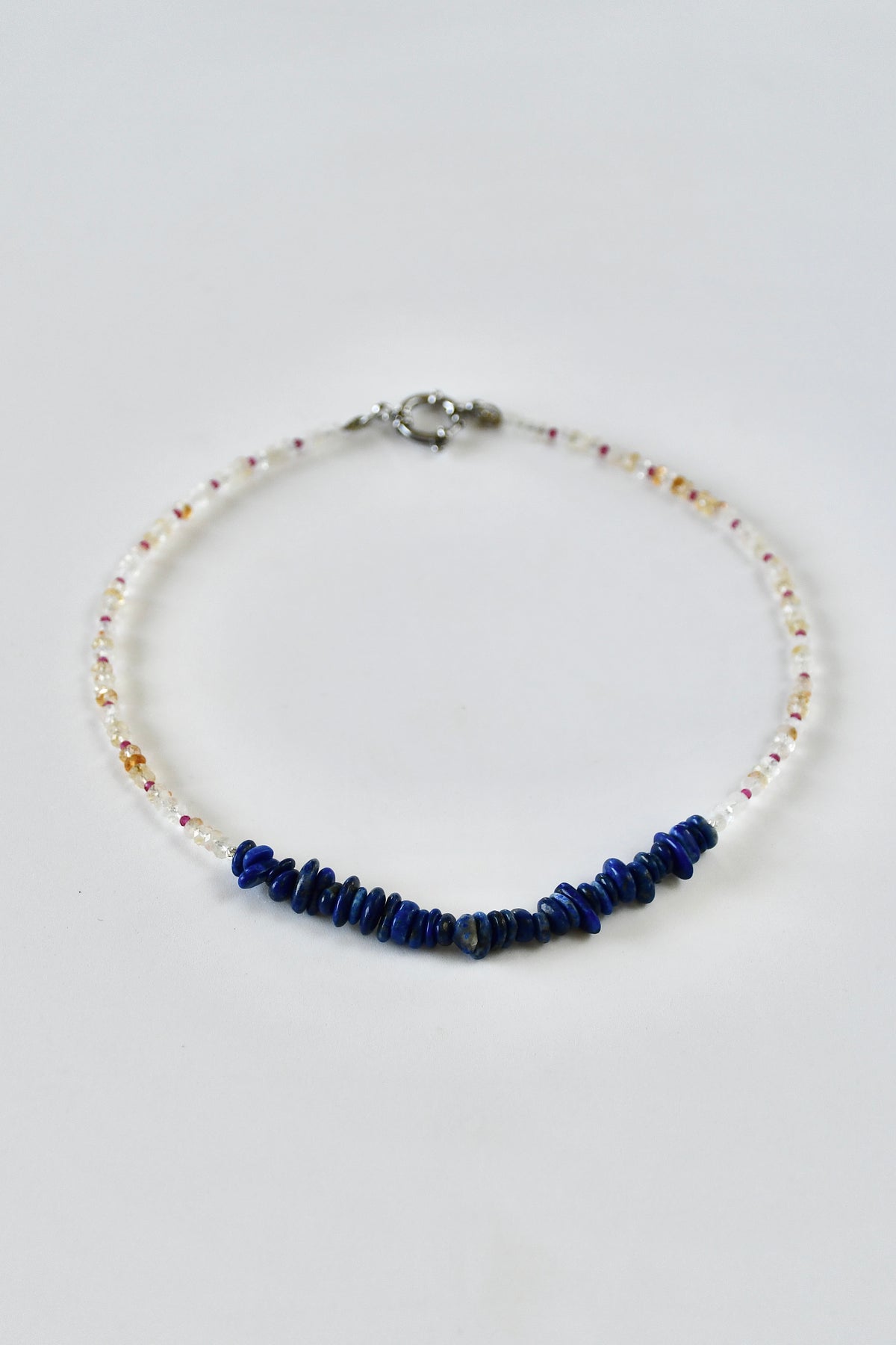 Collier Lapis Lazuli, Citrine & Quartz — Sagesse intérieure et clarté lumineuse