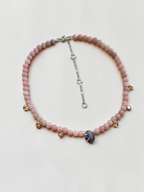 Collana Opale rosa & Cristallo — La tenerezza allo stato puro