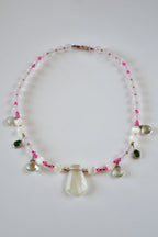 Collier Quartz Rose, Sélénite, Jade & Améthyste — Douceur, Harmonie & Sérénité