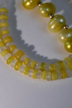 Collier Opale Éthiopienne, Perles d’eau douce & Cristal de roche