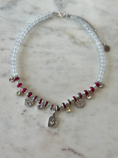 Collier Charms Jade — La pierre des âmes sages