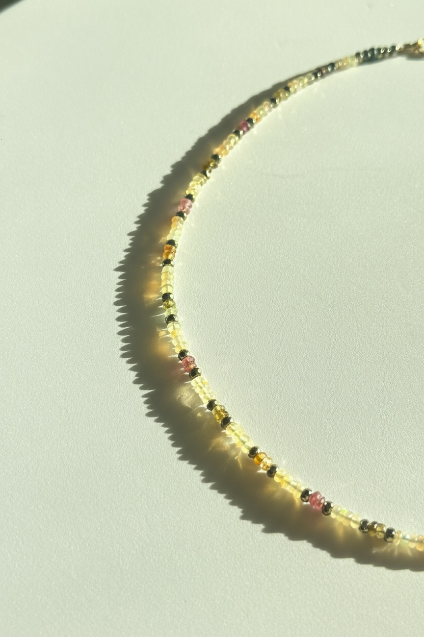 Collier Opale & Tourmaline