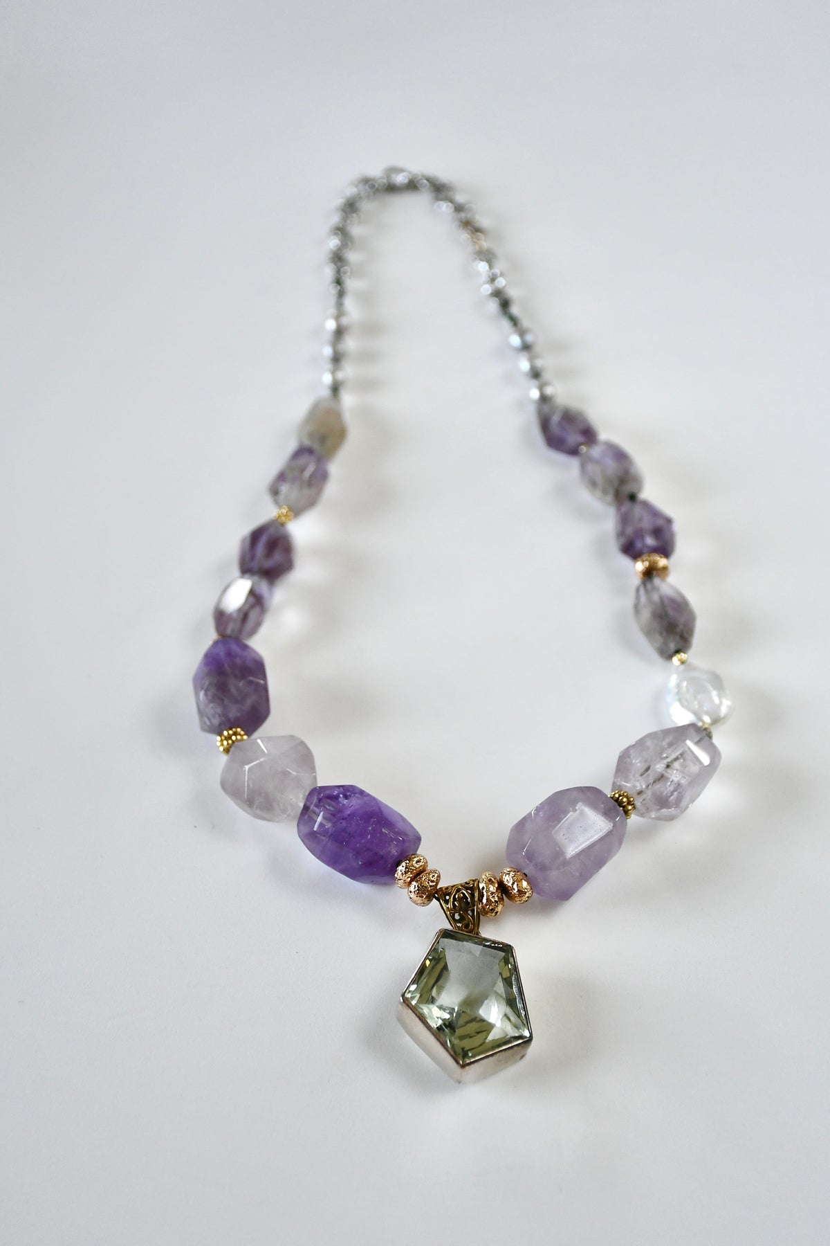 Collier Améthyste & Lave