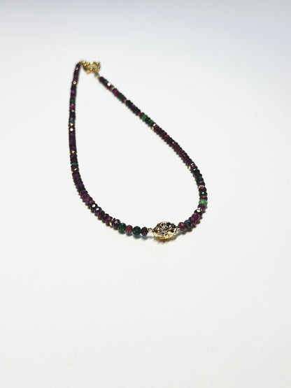 Collier Rubis — Force, Passion & Présence