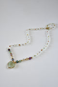 Collier Fluorite & Quartz Craqulé —Clarté, Structure & Harmonie