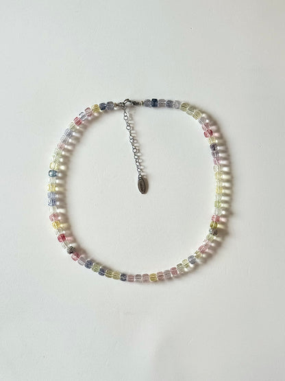 Collier Topaze colorée