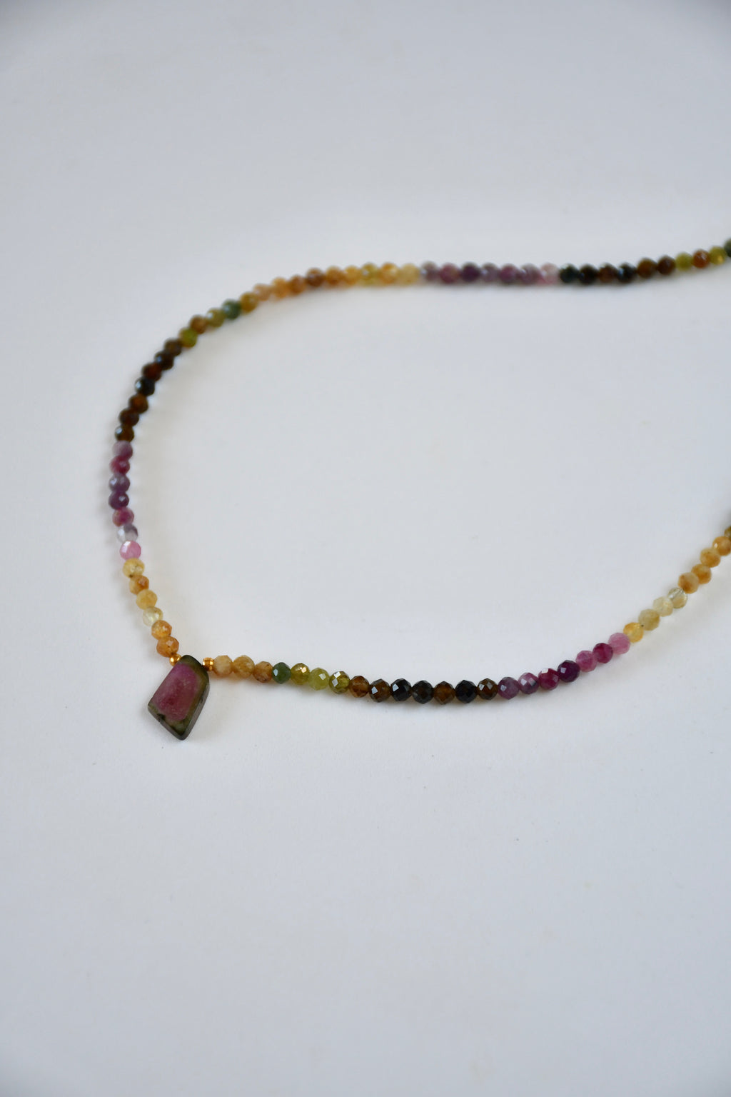 Collier Tourmaline melon d’eau
