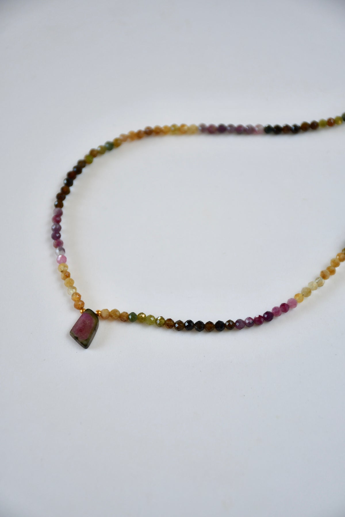 Collier Tourmaline melon d’eau