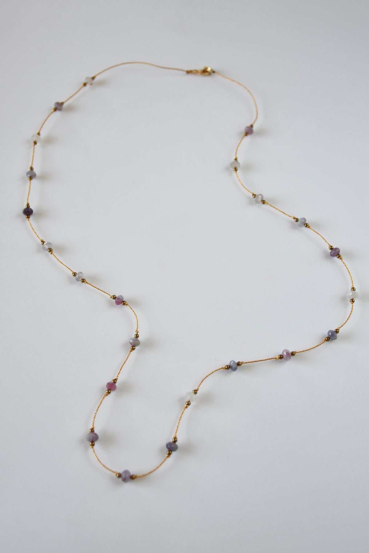 Collier long à doubler Tourmaline multicolore – Équilibre des énergies