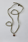 Collier Citrine sur soie — La Lumière Solaire