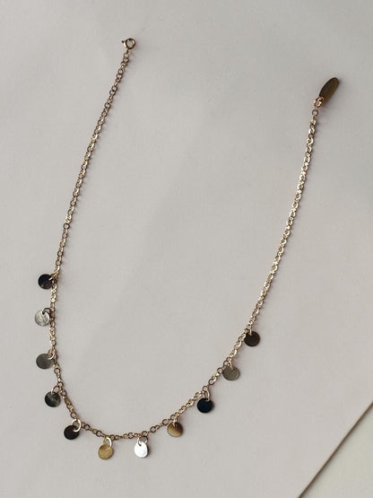 Ensemble collier + bracelet de cheville nacre