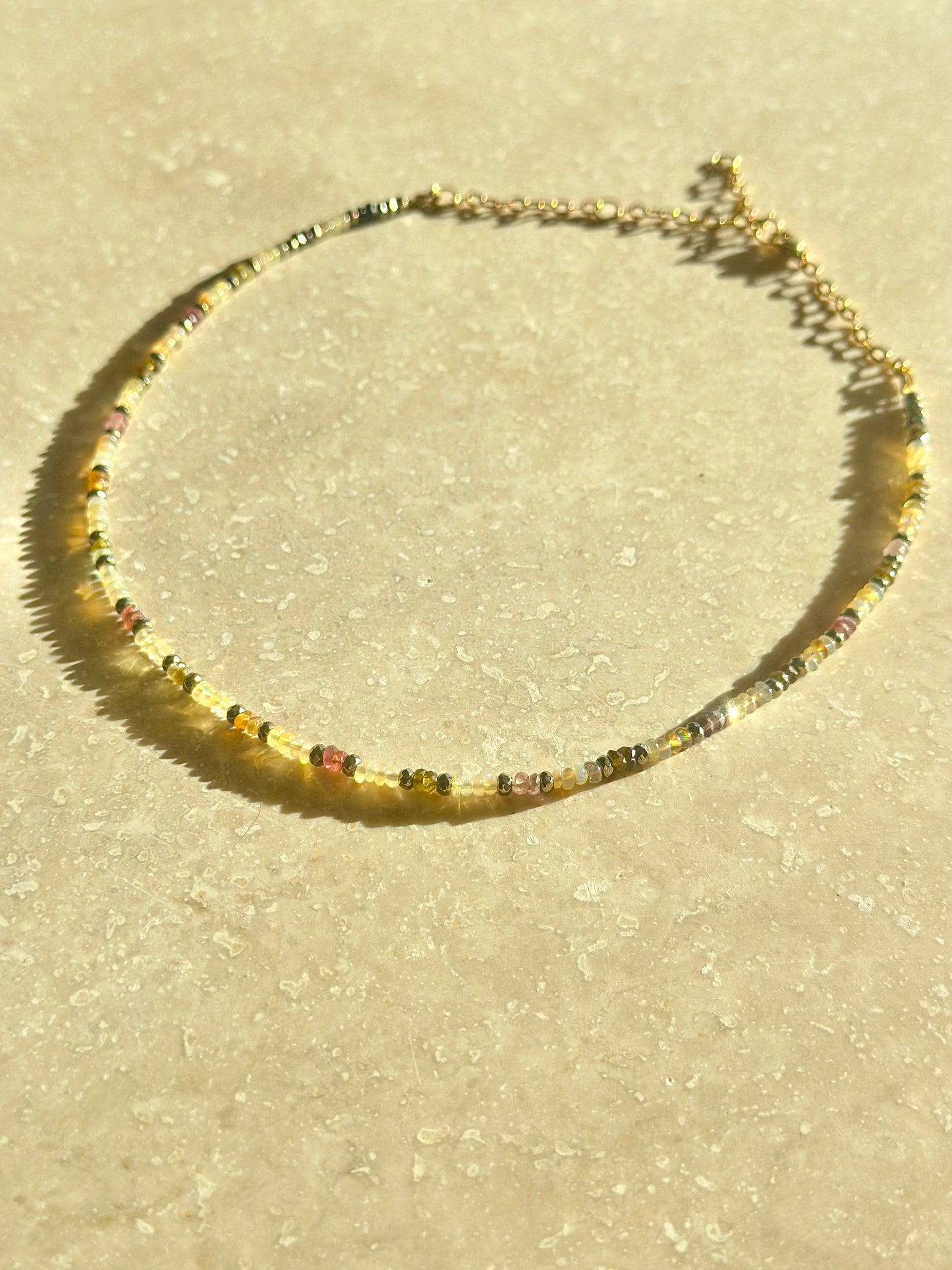 Collier Opale & Tourmaline