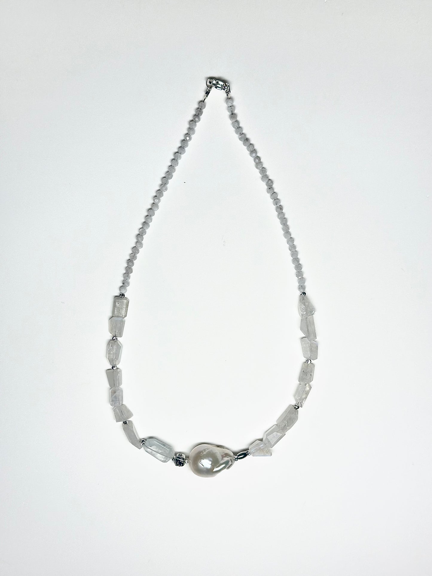 Collier Pierre de Lune & Perle d’eau douce