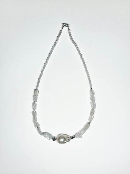 Collier Pierre de Lune & Perle d’eau douce