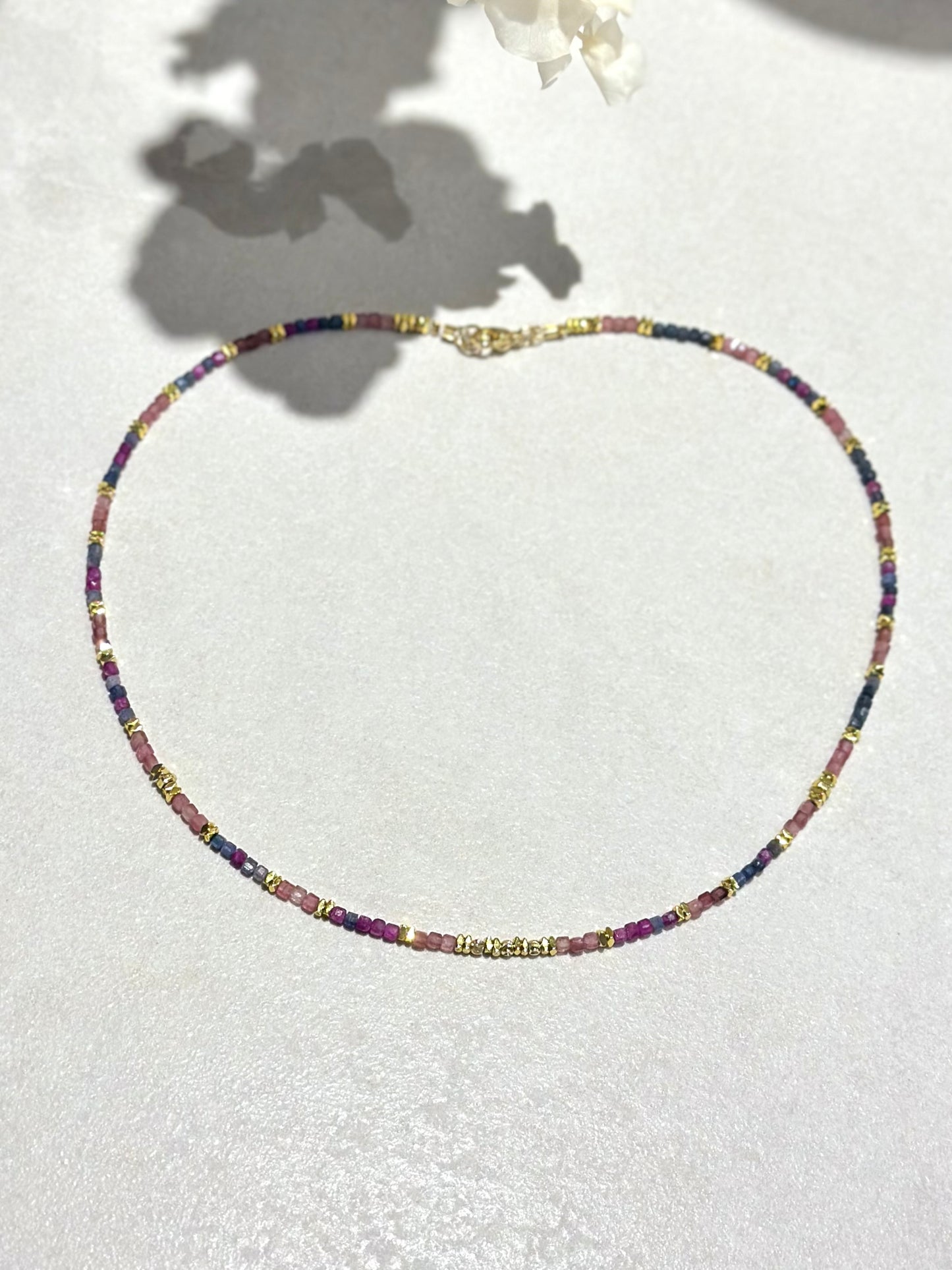 Collier Saphir & Tourmaline