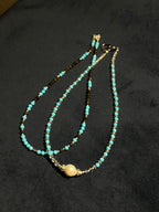 Halskette Opal & Türkis