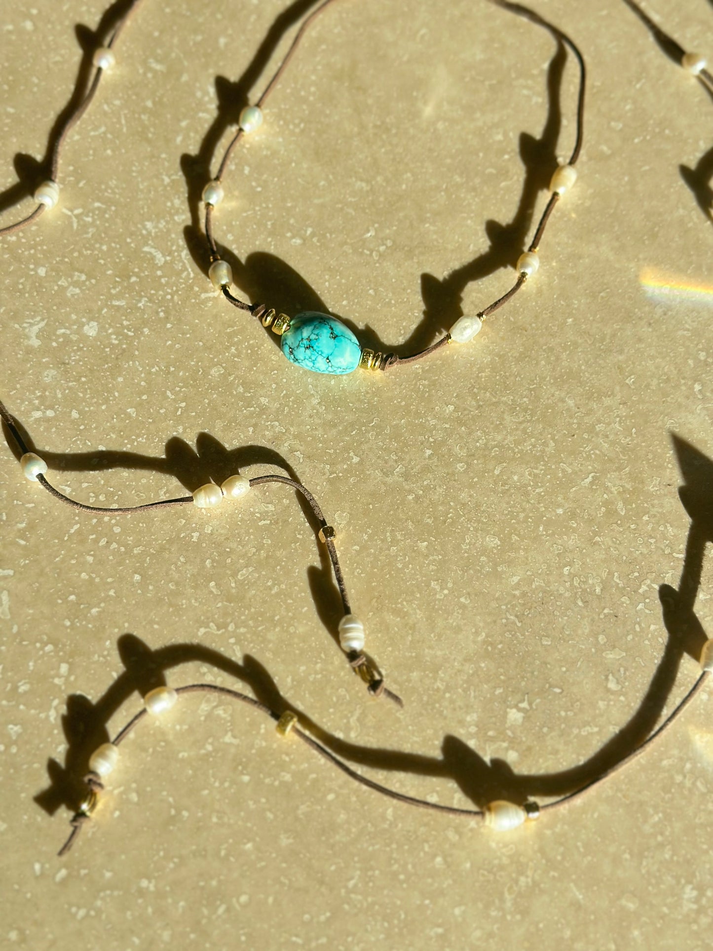 Collier Turquoise & Perles d’eau douce