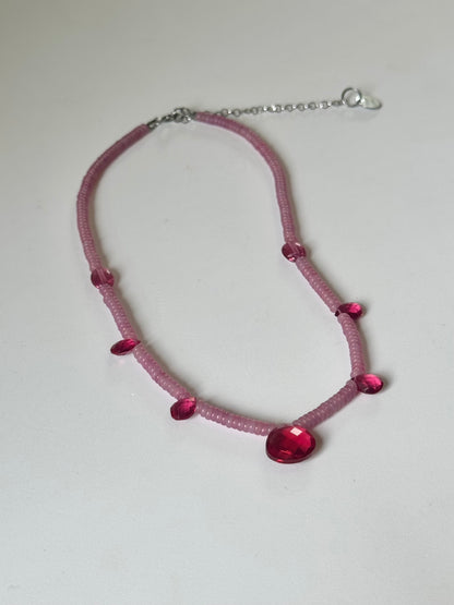 Collier Jade & Quartz
