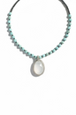 Collier Larimar, Quartz & Terraherz