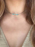Collier Howlite turquoise
