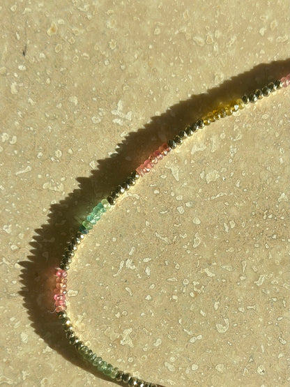 Collier Tourmaline melon d’eau