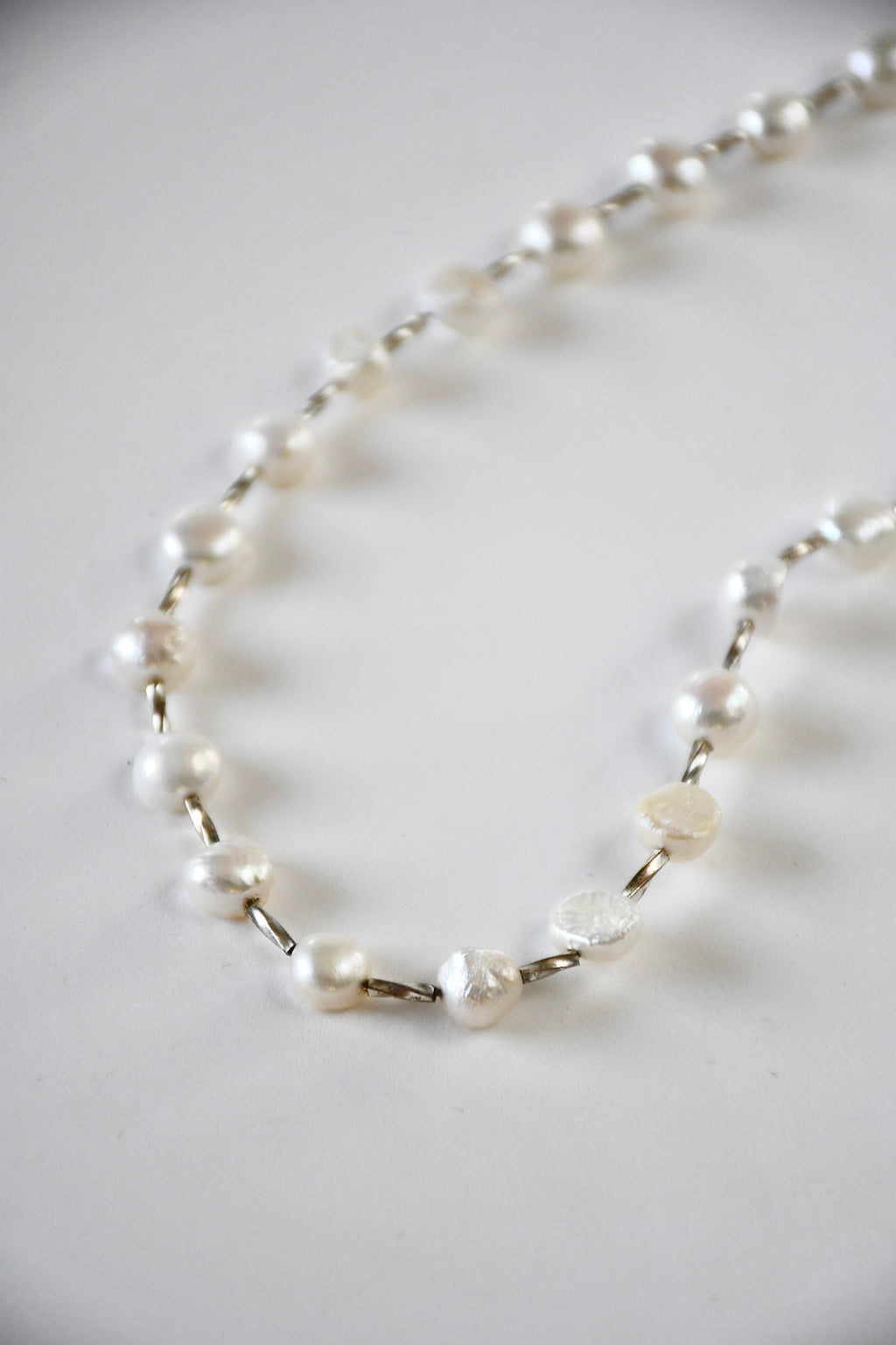 Collier perles d’eau douce et argent
