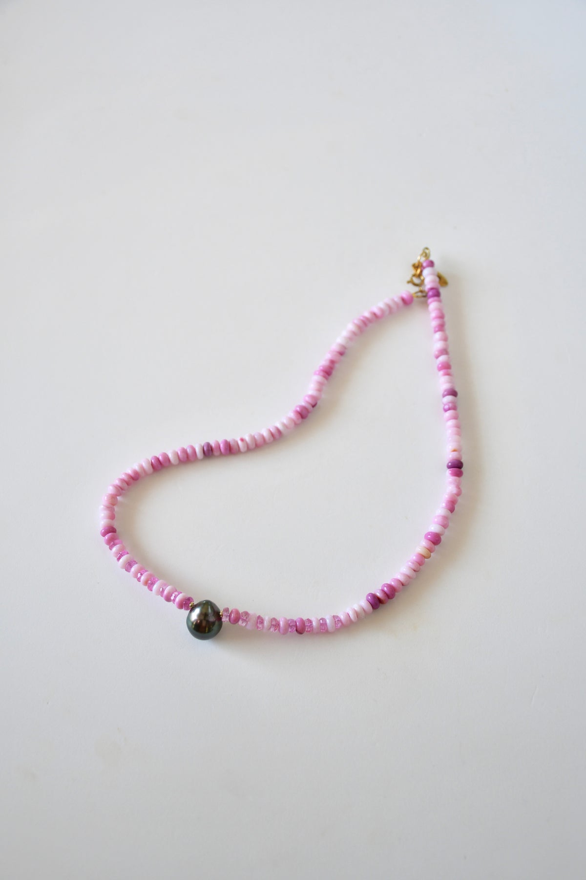 Collana Perle di Tahiti, Opale e Topazio