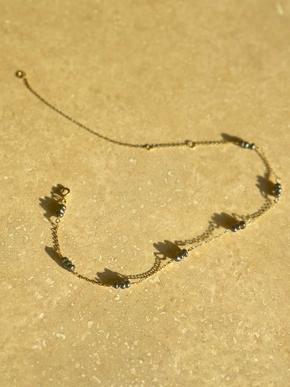 Chevillère / Collier Keishi d’eau douce