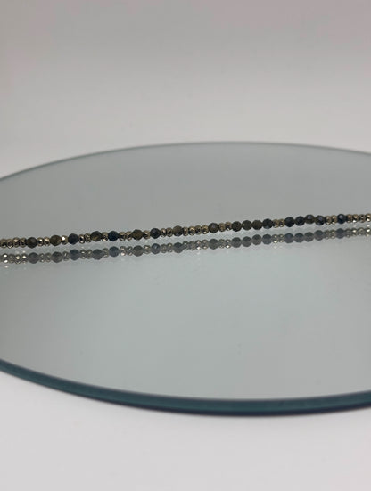 Colliers de pierres naturelles, Turquoise, Obsidienne, Aigue-Marine, Howlite, Goldstone