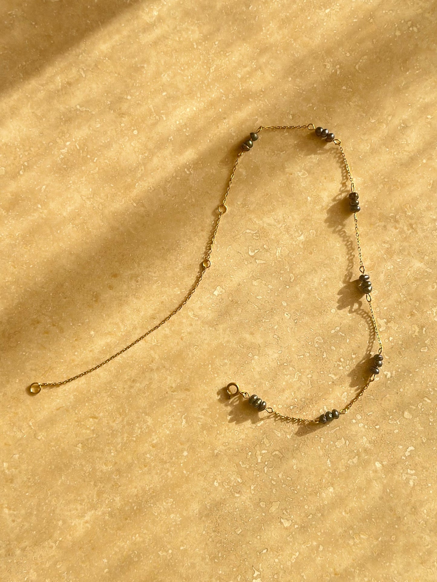 Chevillère / Collier Keishi d’eau douce