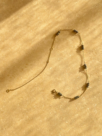 Chevillère / Collier Keishi d’eau douce