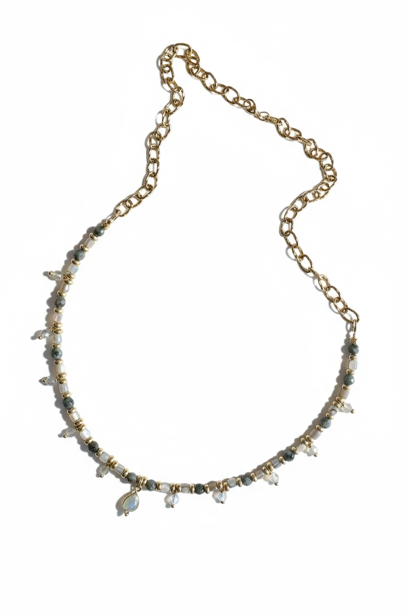 Collier bohème Labradorite