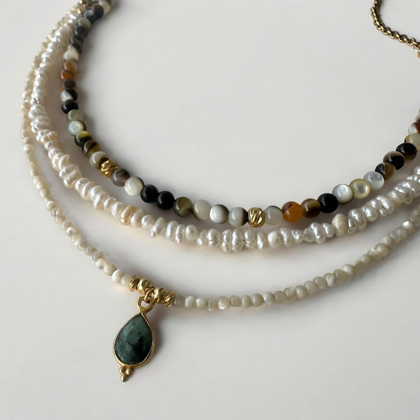 Collier perles de nacre