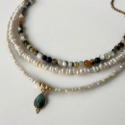 Collier perles de nacre